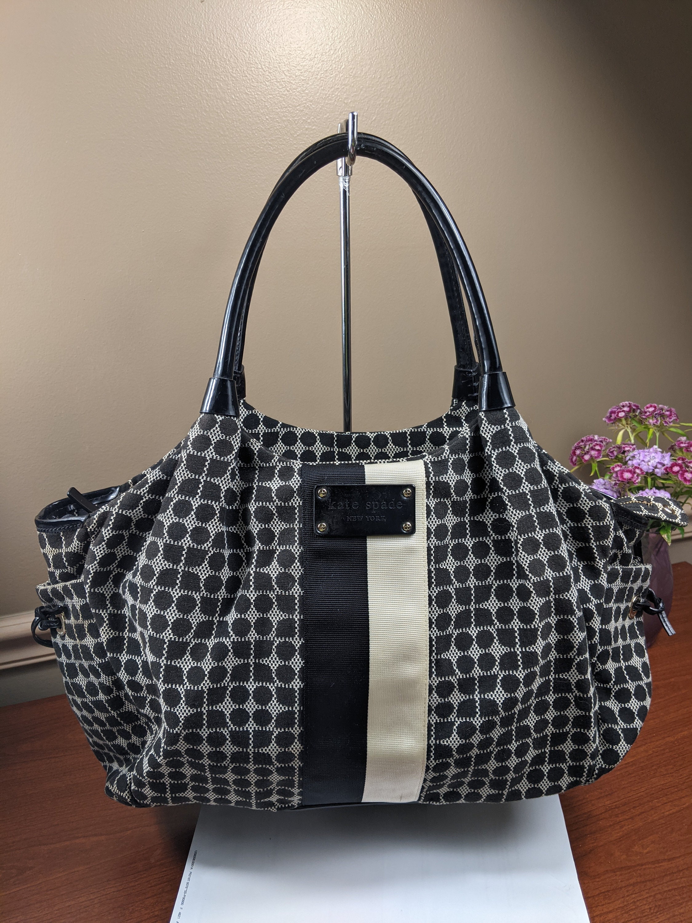 Kate Spade purse staci medium satchel shoulder bag wrapping paper multi