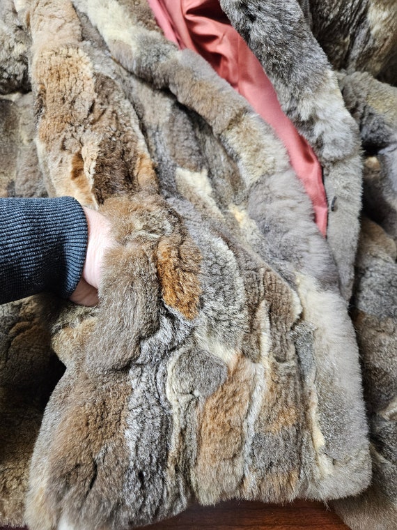 Real Furs Animals soft hair Coat Size 14 Large - image 6