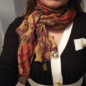 100% Silk Made in Italy Scarf