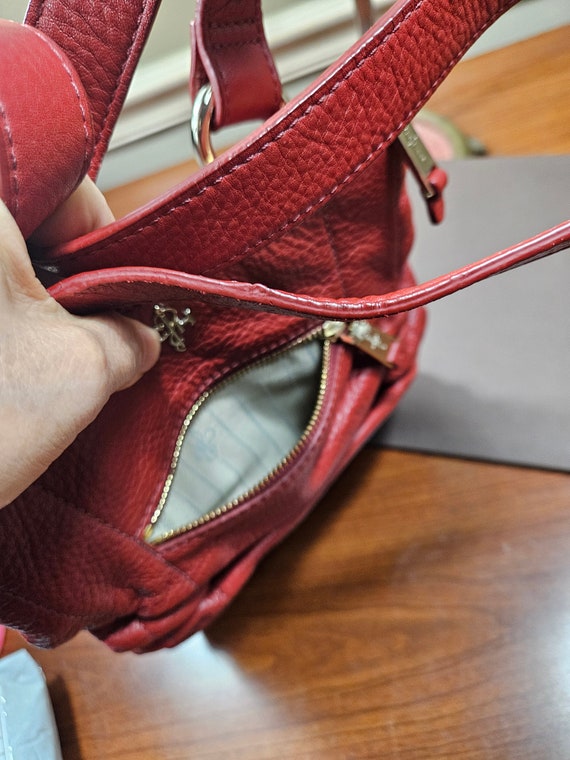 Cole Haan Cross body Red Leather Bag - image 7