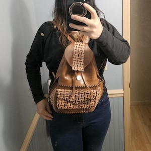 Mexican Leather Backpack - Etsy