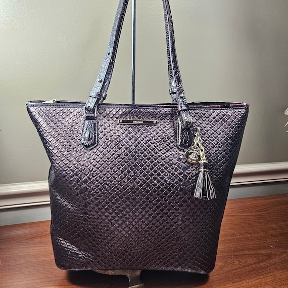 Brahmin Bronze Java Asher Melbourne Leather Tote … - image 1