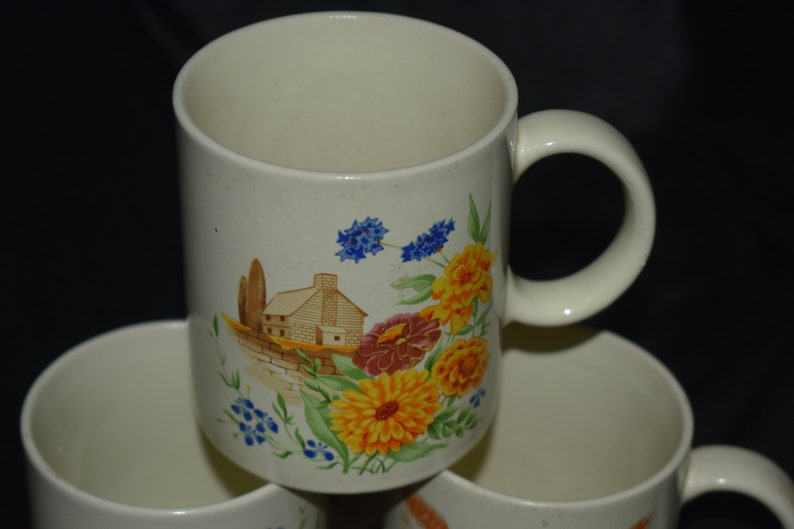 Vintage Coffee Mugs Made in Japan Set of 3 1970's Etsy