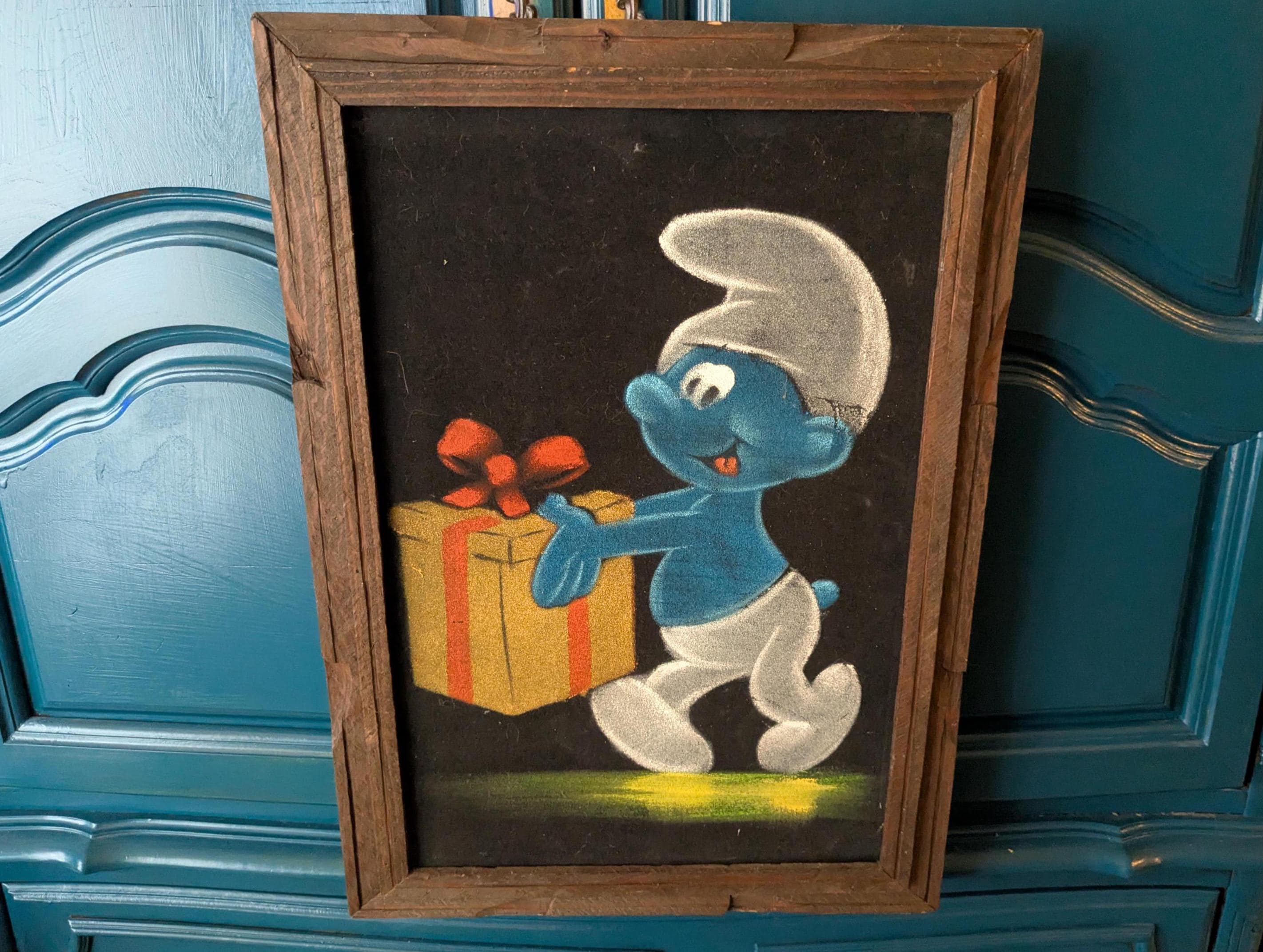 Smurf Painting - Etsy
