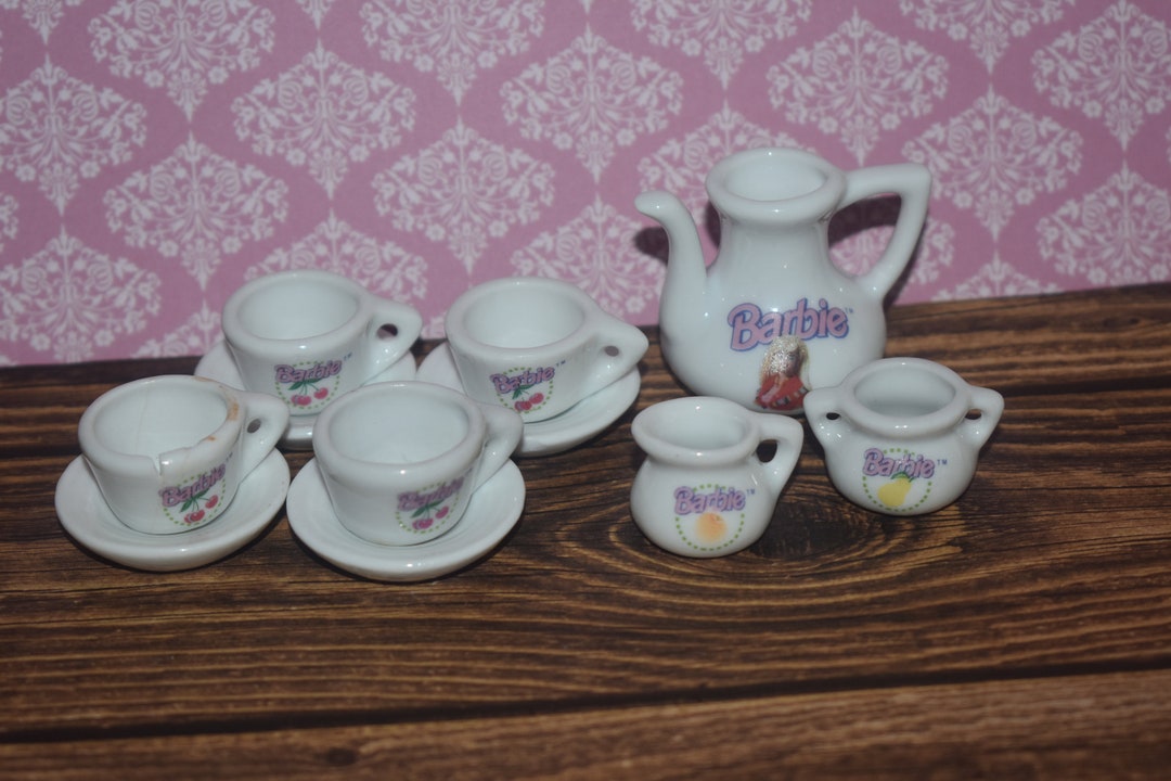 Vintage BARBIE Miniature Tea Set by Strombecker Inc. 1990's - Etsy