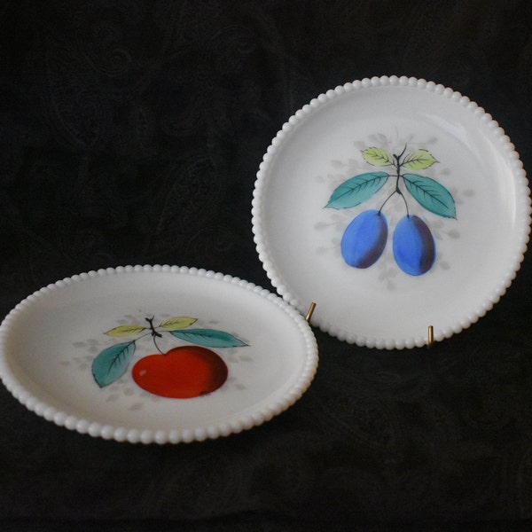 Painted Glass Plate - Etsy