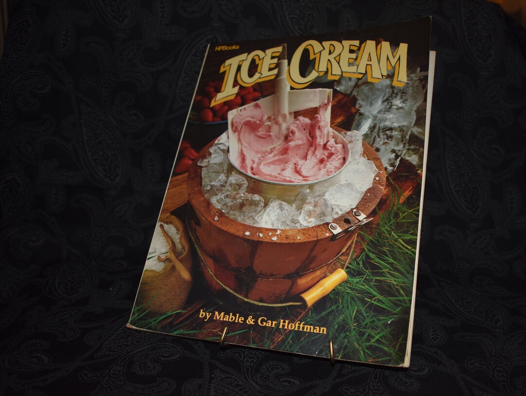 Vintage ICECREAM Cookbook Mable & Gar Hoffman 1981 - Etsy