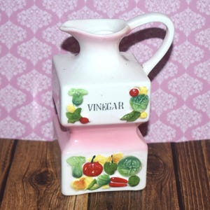 Vintage Mid-Century G.Z. FENTON Vinegar Bottle - 1955
