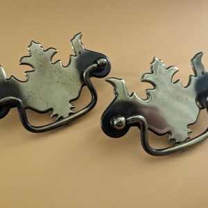 Vintage Antique Finish Drawer Drop Pull 3&quot; Hole Centers  - Set of 2