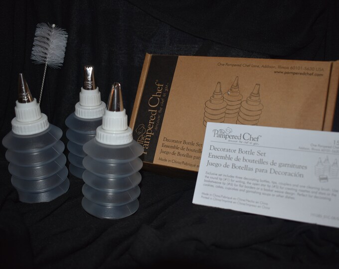 Vintage Pampered Chef Decorator Bottle Set 1585 New in Box Etsy