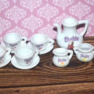 Vintage Porcelain Barbie Tea Set by Chilton Toys - Etsy