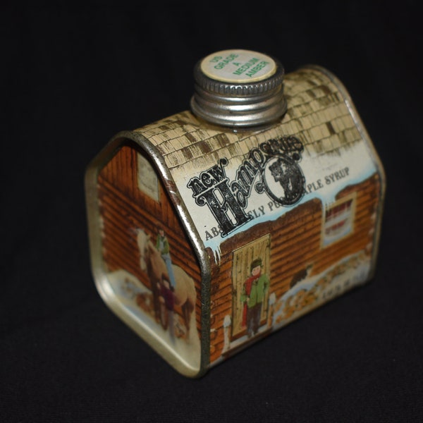 Log Cabin Syrup Tin Etsy