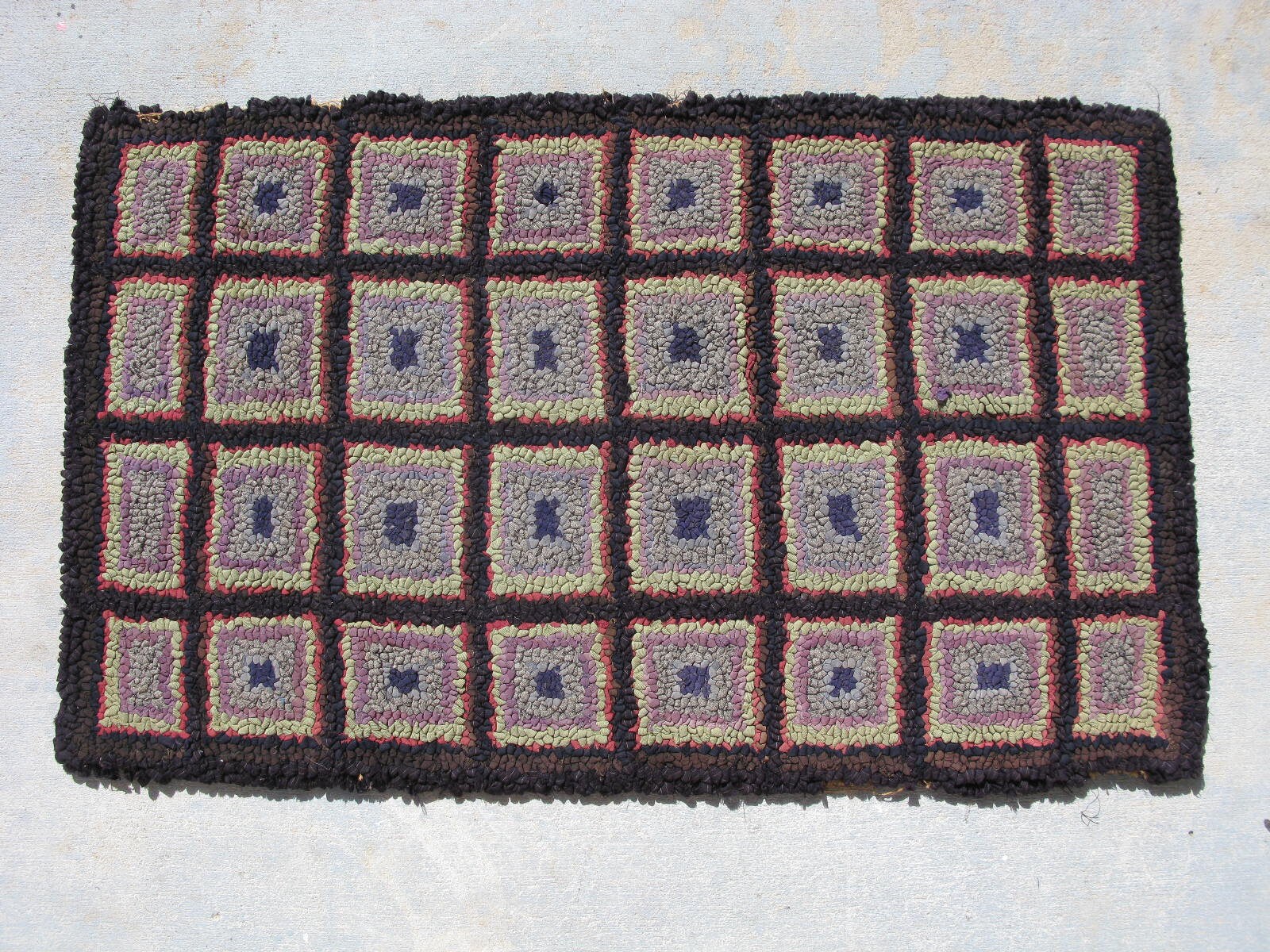 Earthy & Beautiful Handwoven Jacquard Dhurrie Rug 4'x5