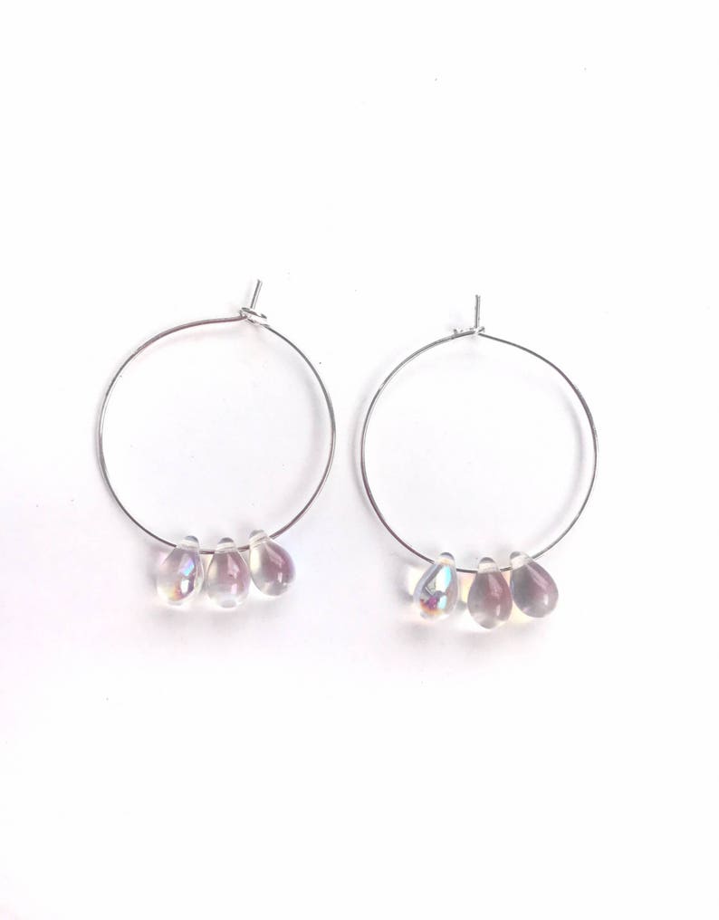 The teardrop earrings