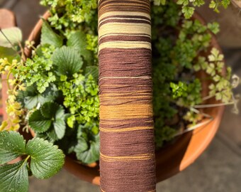 SAORI Caramel Almond cotton warp