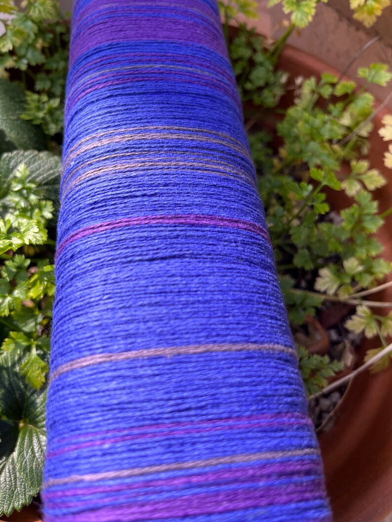 SAORI cotton warp- Indigo Twilight Bild 6