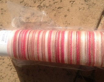 SAORI Wool pre-wound warp- Strawberry Mousse