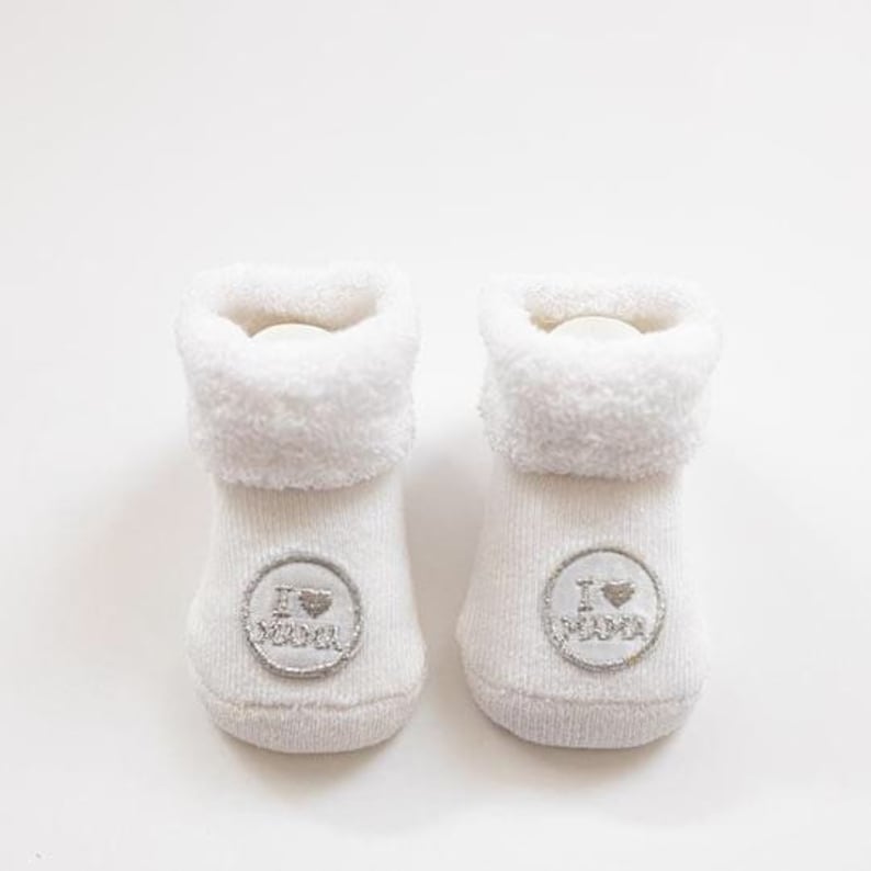 I Love Mama Baby Booties Baby Socks Baby Shower Gift New Mum Present