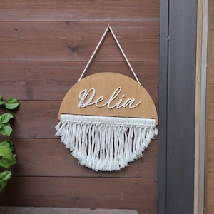 Sinal boho personalizado