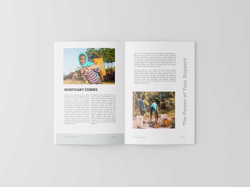Nonprofit Impact Report Template | Annual Report | Canva Template image 4