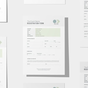 Event Registration Form Template | Canva Template