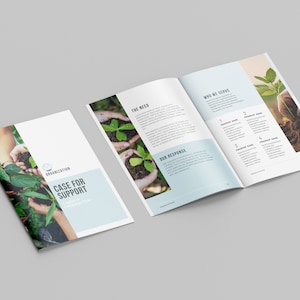 Plantilla de caso de apoyo para organizaciones sin fines de lucro / Propuesta de recaudación de fondos / Declaración de caso de caridad / Prospecto de donante / Plantilla Canva