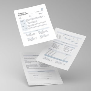 Plantilla de propuesta de proyecto / Plantilla de propuesta de cliente / Propuesta breve mínima / Plantilla de Canva