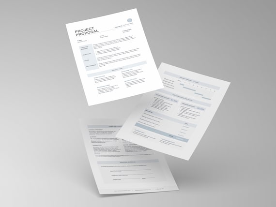 Project Proposal Template | Client Proposal Template | Minimal Brief Proposal | Canva Template