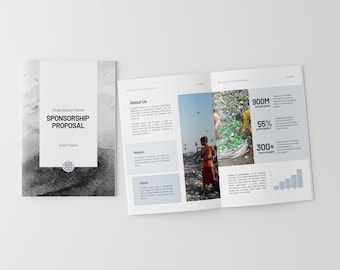 Patenschaft Vorschlag Vorlage | Non-Profit-Event-Sponsoring | Benefizveranstaltung | Patenstufen | Canva Vorlage