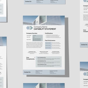 Sjabloon capaciteitsverklaring | Verklaring zakelijke capaciteiten | Bedrijfsoverzicht | Aanpasbare canvassjabloon