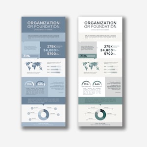 Impact by Numbers Infographic Template | Nonprofit Infographic | End of Year Report