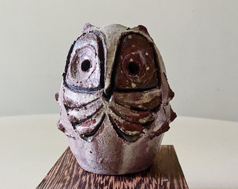 Picasso inspired Owl Signed M.Dobson Pottery Owl Vintage California Scandinavian Danish Modern Pottery Mid Century Potters Studio
