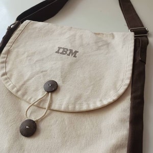 IBM Canvas Messenger Bag Rare New Old Stock image 4