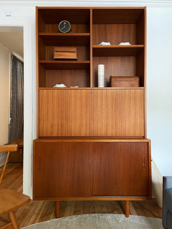 Carlo Jensen Secretaire Desk Credenza combo Bookcase Danish Design Vintage Midcentury. RESERVED FOR ANGELA Etsy Italia
