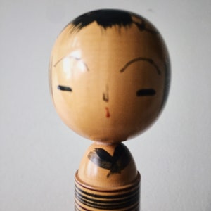 Mini Kokeshi Japan Figure Sculpture Designer Object Katase style signed image 3