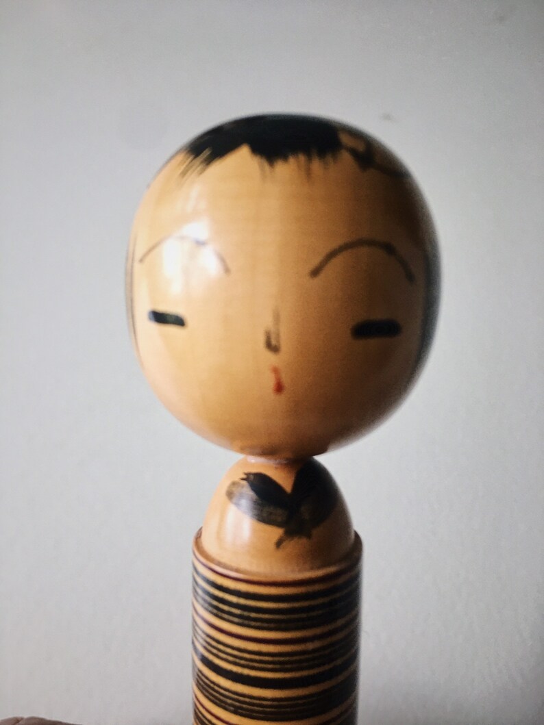 Mini Kokeshi Japan Figure Sculpture Designer Object Katase style signed image 3