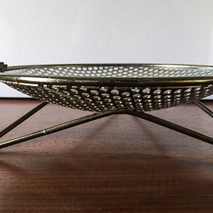 Perforated Metal Atomic Dish Catchall Nº S30 by Richard Galef Ravenware 50s Ashtray image 2