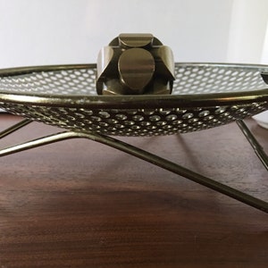 Perforated Metal Atomic Dish Catchall Nº S30 by Richard Galef Ravenware 50s Ashtray image 1