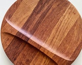 Rare Nissen Denmark Teak Sculptural Cheese Board Centerpiece Mid-Century Scandinavian Modern Vintage cutting