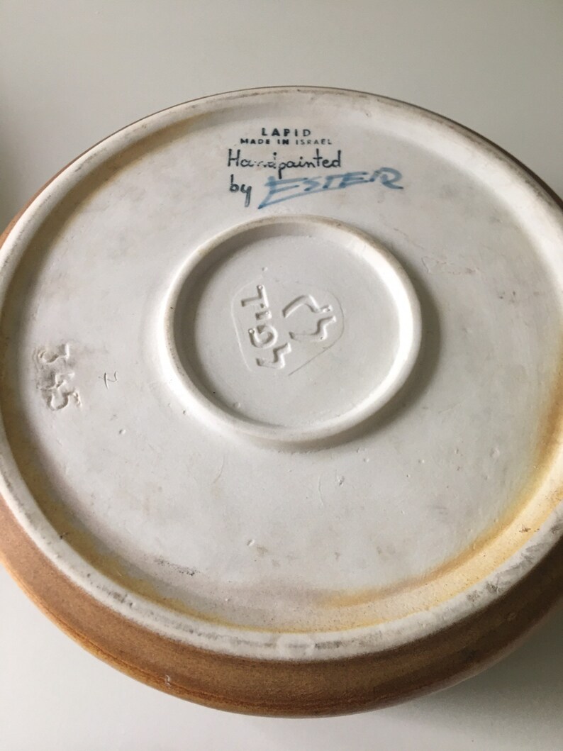 Mid Century Israel Pottery Bowl Set Tel Aviv Mid Century Etsy