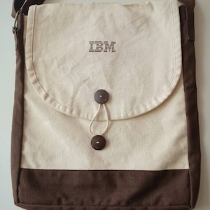 IBM Canvas Messenger Bag Rare New Old Stock image 1