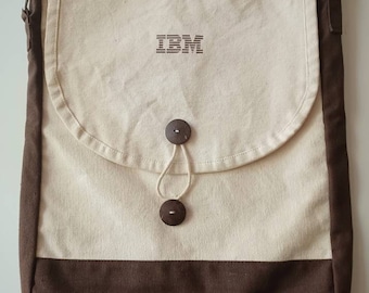 IBM Canvas Messenger Bag Rare New Old Stock