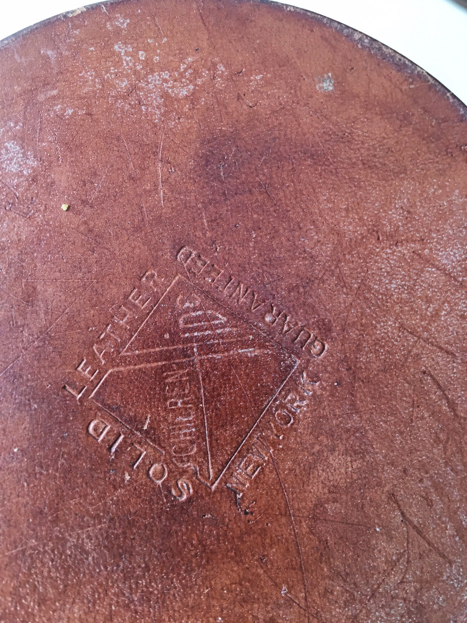 Chas A. Schieren New York 1936. Vintage Leather Brass Etsy