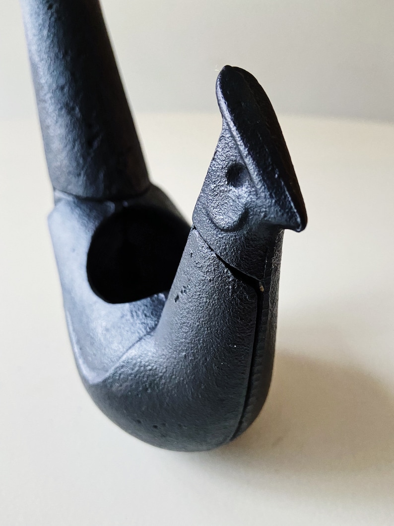 SOLD Rare Vintage Bird Figure Cast Iron Japan Paperweight Etsy