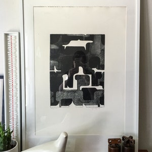 Marcos Irizarry Rare Art Print Moma modernist mid century Yrizarry Puerto Rico Art Vintage image 2