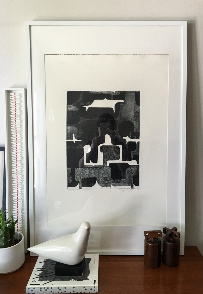 Marcos Irizarry Rare Art Print Moma modernist mid century Yrizarry Puerto Rico Art Vintage image 2