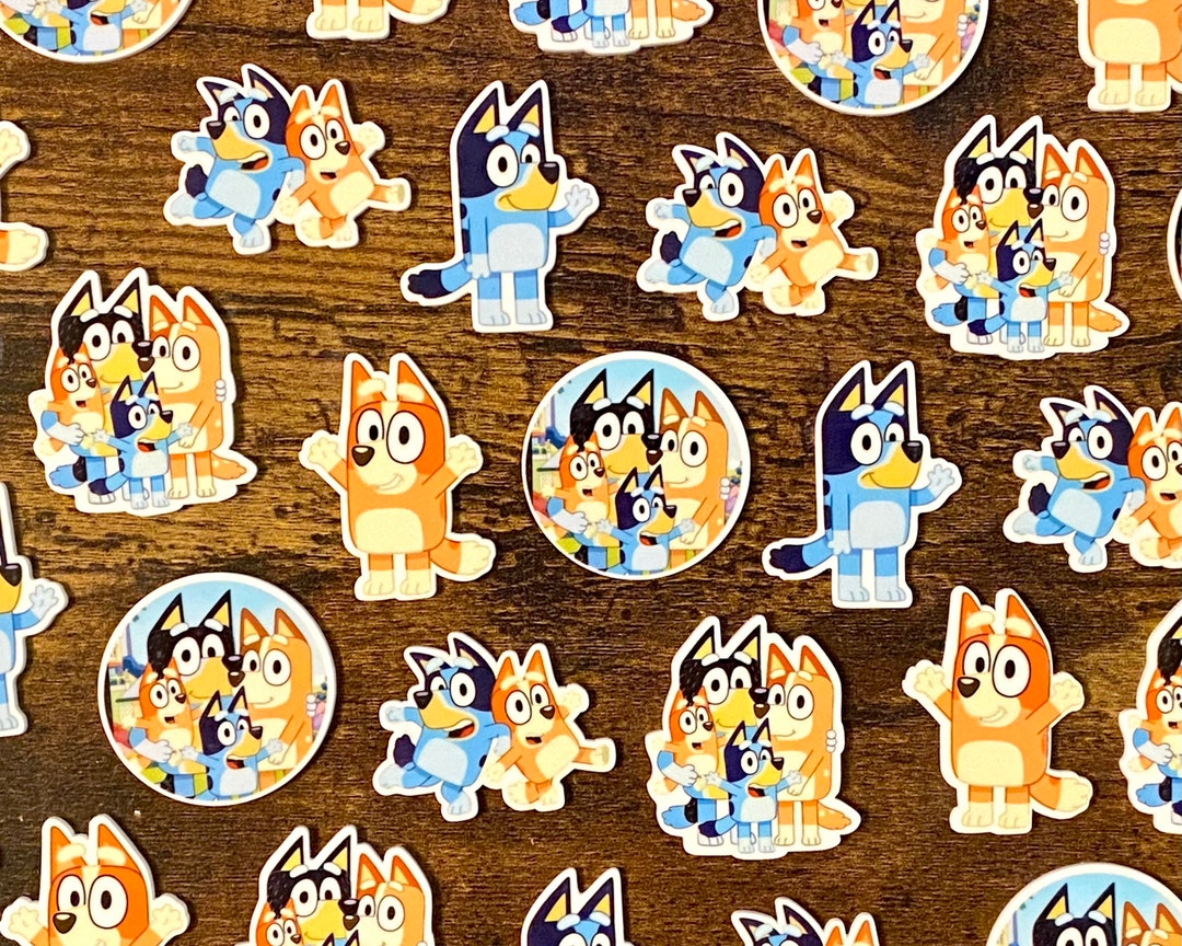 SET OF 2 Bluey Planar Resin Pieces Assorted Charms Acrylic Charm