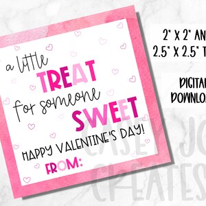 Iemand zoete Valentijnsdag afdrukbare Tags, Gift Tag, Valentijnsdag kaarten, Kids Valentine, DIY afdrukbare Valentijn, meisje Valentijn, Hula Hoop