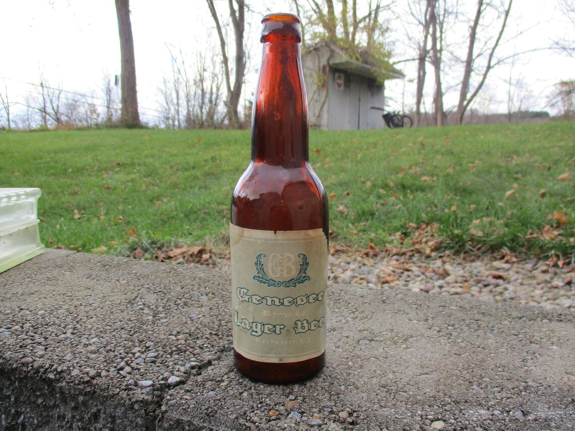 Early 1900s Genesee Beer Bottle Rochester NY Pre Pro Etsy