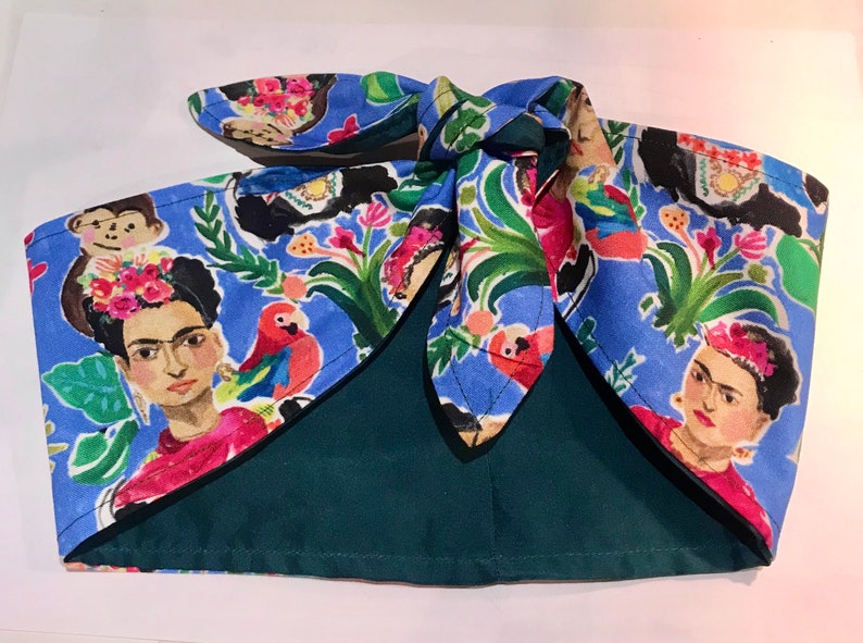 Frida Kahlo Retro Hairband / Neck scarf Various Prints to Choose Cotton and Silk image 3